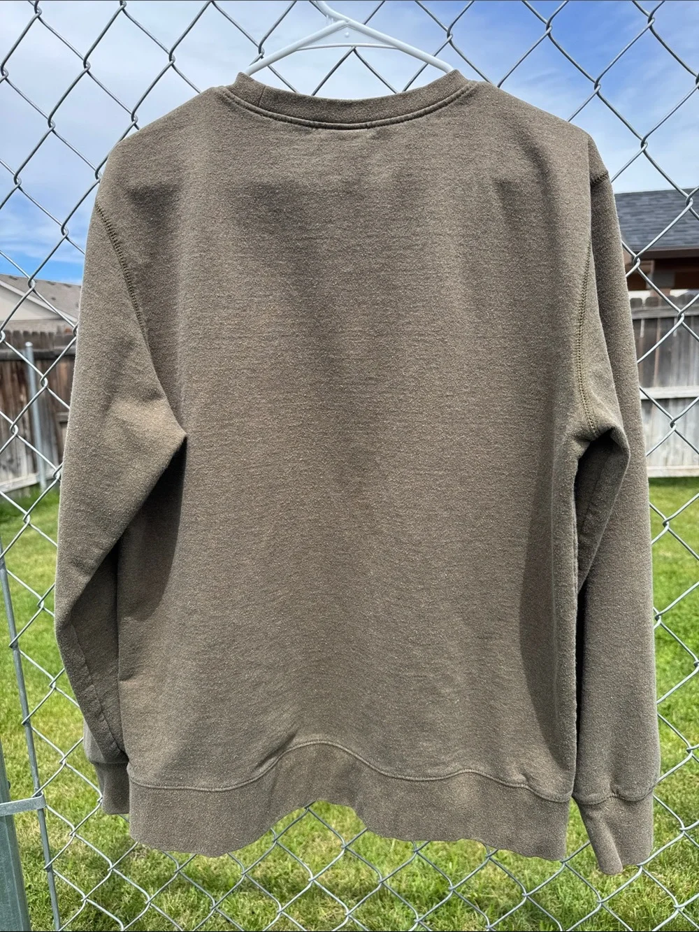 The North Face Men’s Olive Green Crewneck Sweatshirt
